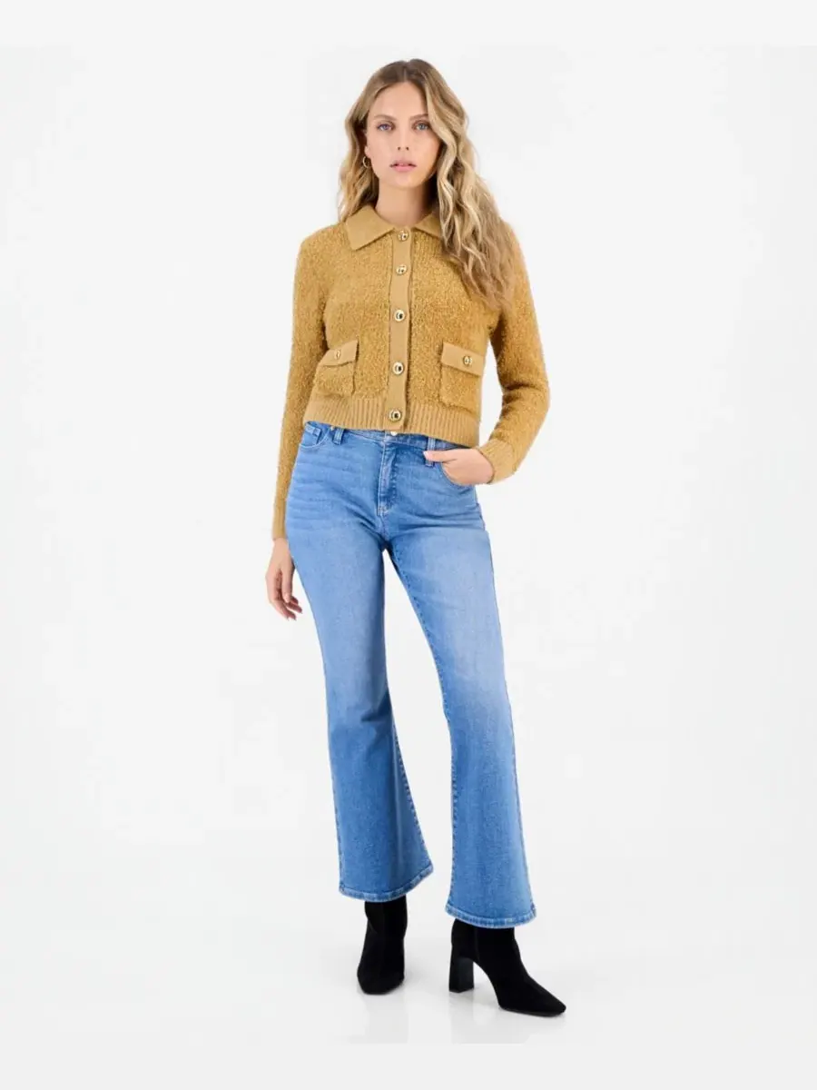 Джинсы клеш с высокой посадкой, модель Petite High-Rise Flare-Leg I.N.C. International Concepts — изображение 10 из 11