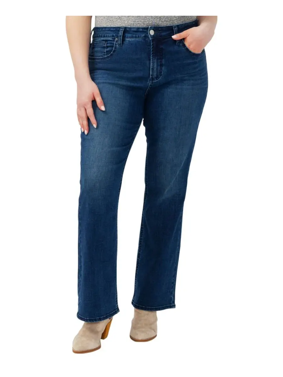 Джинсы-клеш с высокой посадкой Avery Curvy Fit Silver Jeans Co., Filtered Heart