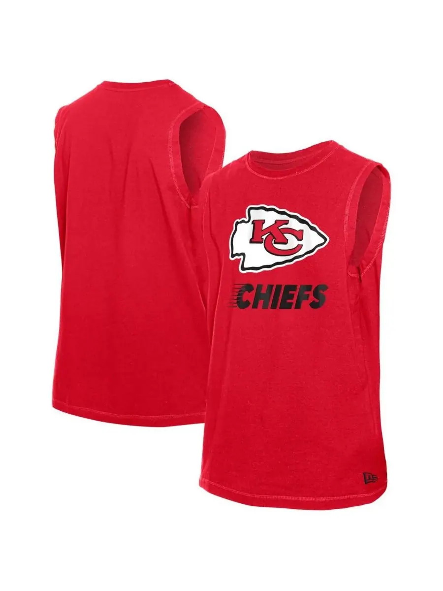 New Era Мужская красная майка Kansas City Chiefs из коллекции Leisure