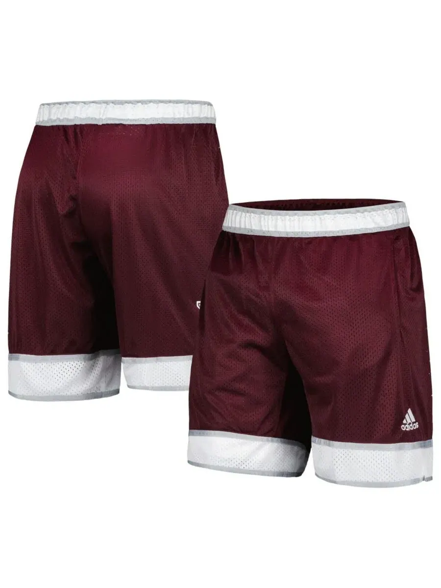 Adidas Мужские баскетбольные шорты Texas A&M Aggies Swingman AEROREADY бордового цвета