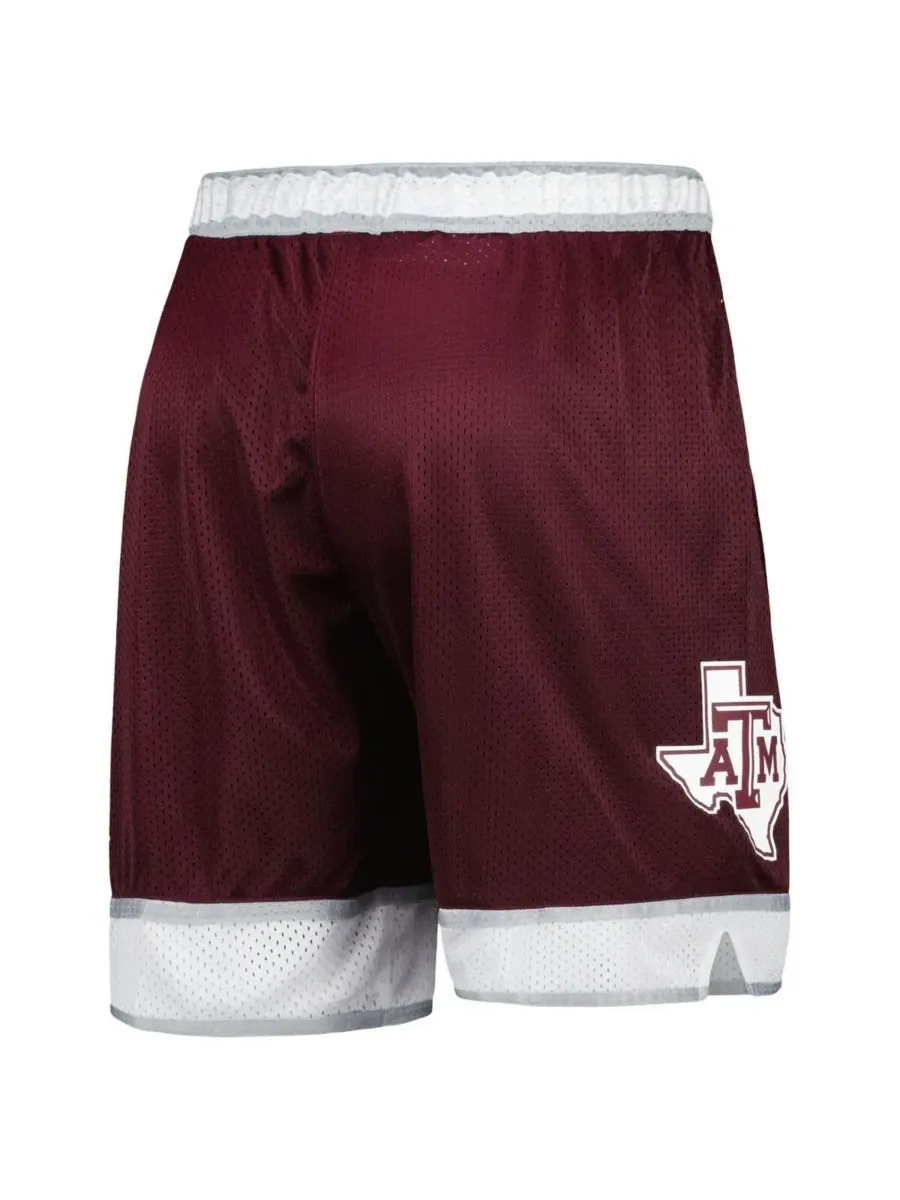 Adidas Мужские баскетбольные шорты Texas A&M Aggies Swingman AEROREADY бордового цвета — изображение 2 из 3, коричневый