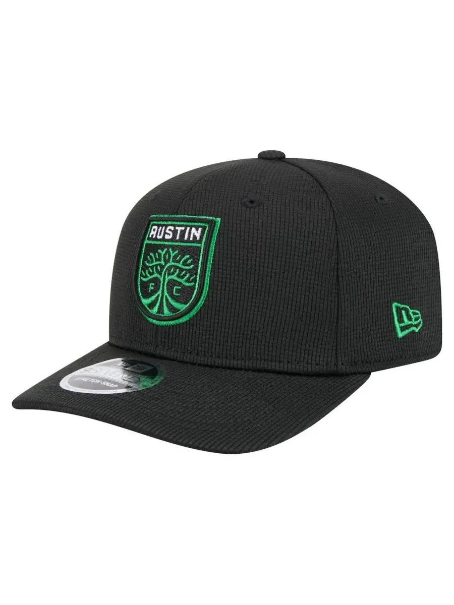 New Era Мужская черная футболка Austin FC 2025 с застежкой-липучкой 9SEVENTY — изображение 3 из 5, черный