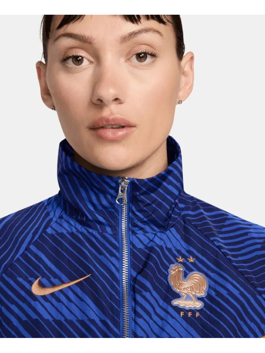 Ветровка женская с молнией Nike Windrunner — изображение 2 из 3, синий