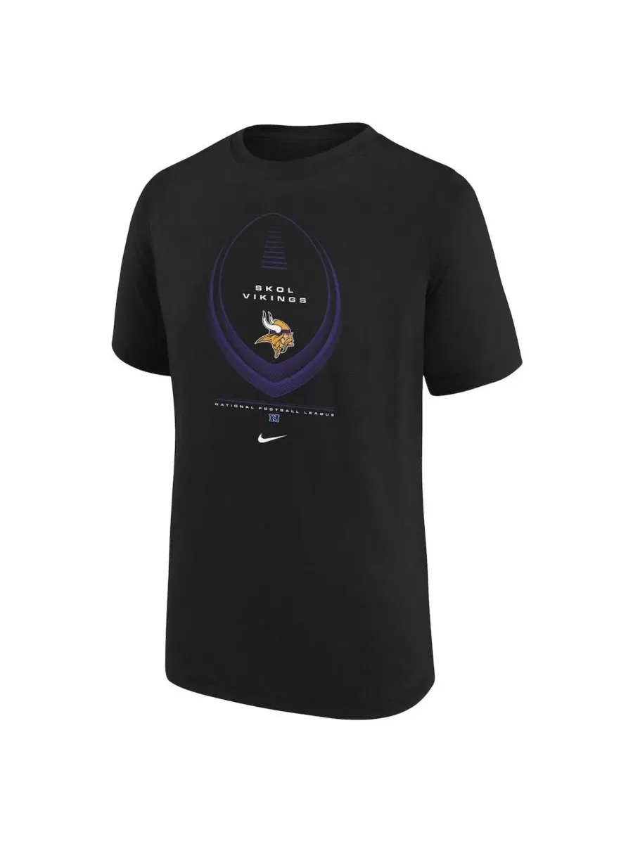 Футболка Dri-FIT с принтом Minnesota Vikings Nike — изображение 2 из 3, черный