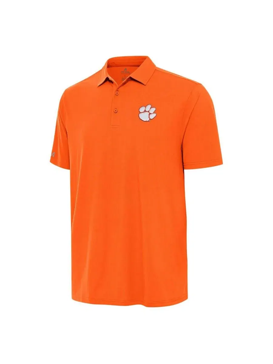 Поло с коротким рукавом Clemson Tigers Era Antigua