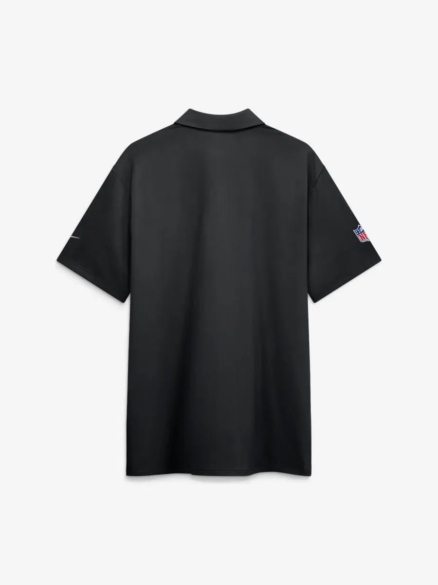 Поло с длинным рукавом New Orleans Saints Sideline Powerful Blocking Dri-FIT Tour Nike — изображение 2 из 2, черный