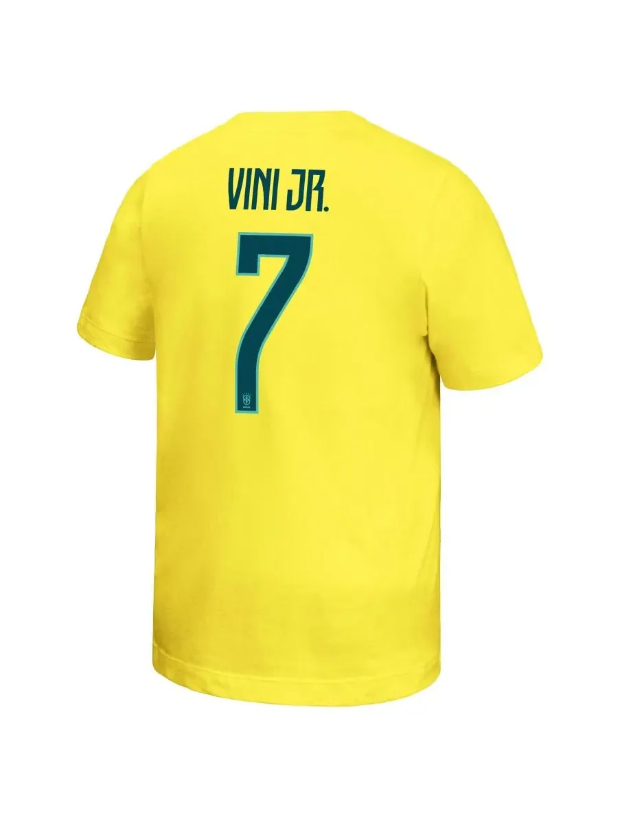 Футболка с длинным рукавом Vini Jr. Brazil National Team Nike — изображение 3 из 3, желтый
