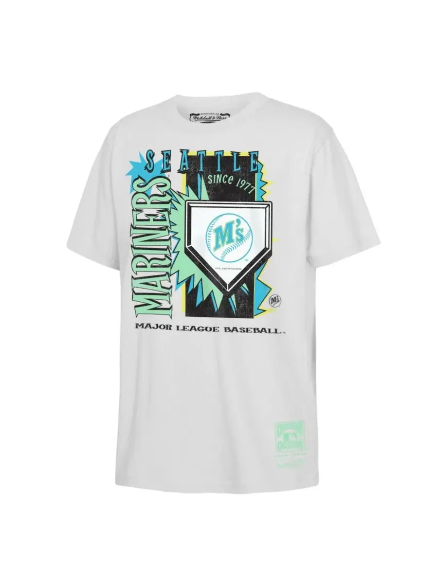 Футболка с неоновым принтом Cooperstown Neon Field Shock Mitchell & Ness