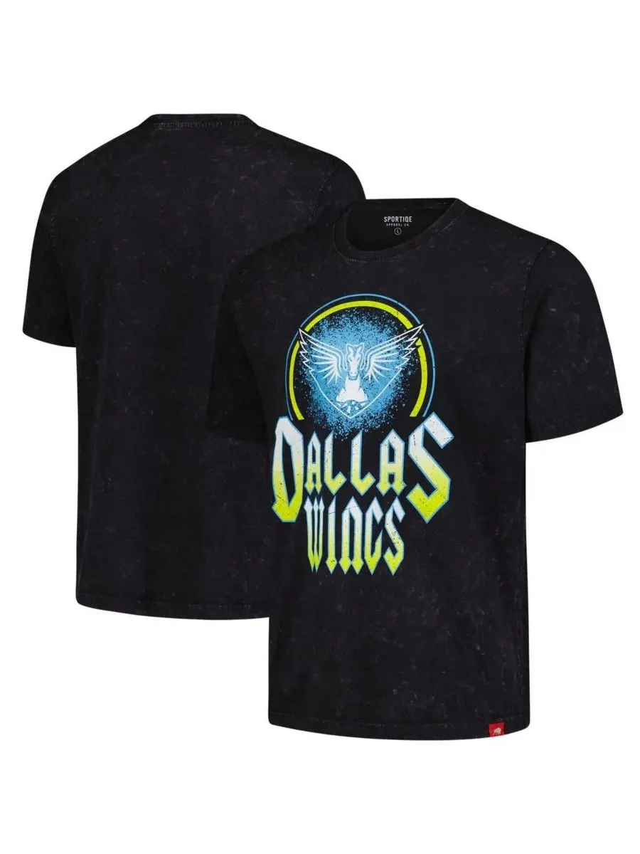 Футболка с принтом Rock Roll Collection Angus Mineral Wash, Dallas Wings Sportiqe