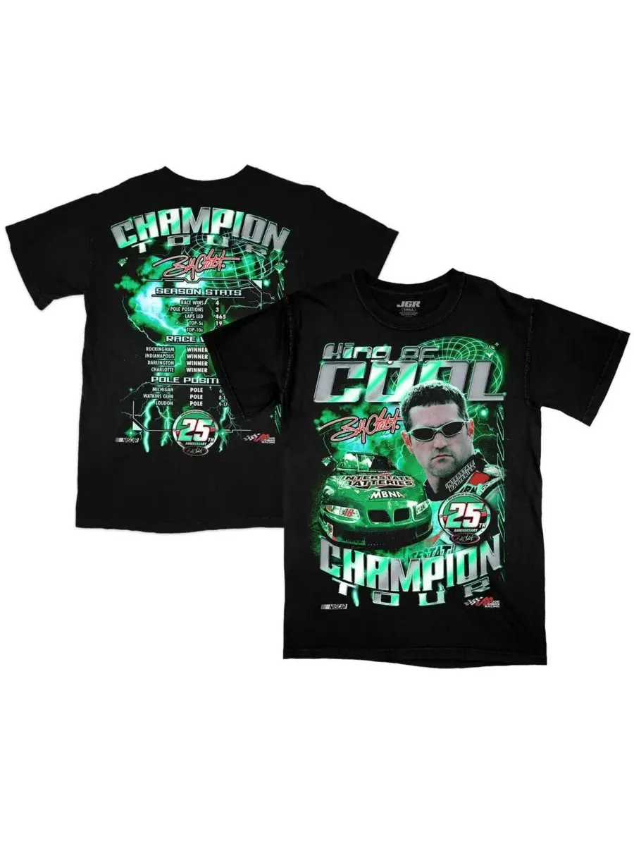 Футболка с принтом Bobby Labonte Interstate Batteries Legends Joe Gibbs Racing Team Collection — черный