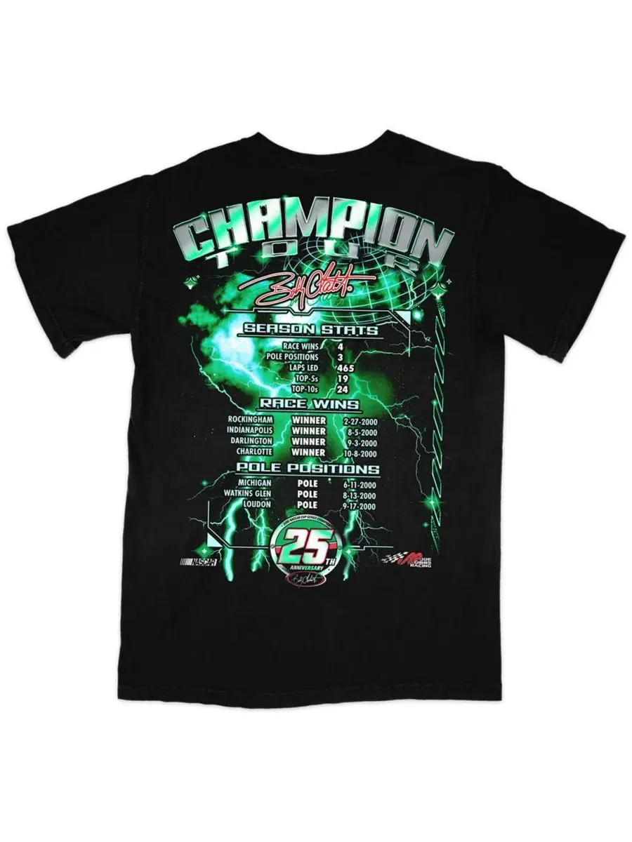 Футболка с принтом Bobby Labonte Interstate Batteries Legends Joe Gibbs Racing Team Collection — изображение 2 из 3, черный