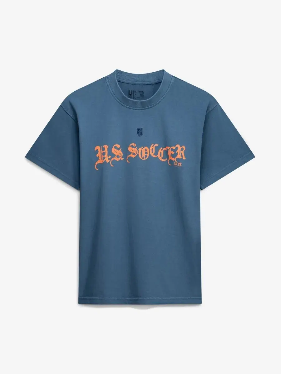 Футболка с принтом U.S. Soccer x Los Angeles 2026 Uscape Apparel — изображение 2 из 5, синий
