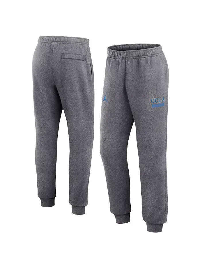 Мужские спортивные брюки UCLA Bruins Primetime Club Fleece в сером меланже Jordan