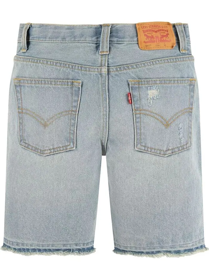 Большие мальчики UnBasic 511 Узкие джинсовые шорты Levi's — изображение 2 из 7