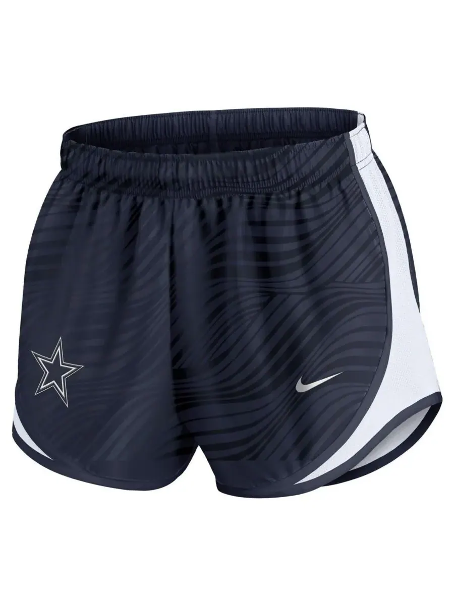 Nike Женские темно-синие шорты Tempo Performance с символикой команды Dallas Cowboys — изображение 2 из 3, темно-синий