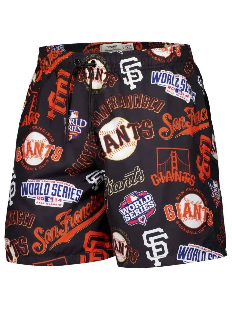 Pro Standard Мужские черные тканые шорты с логотипом San Francisco Giants Toss — изображение 3 из 3, черный