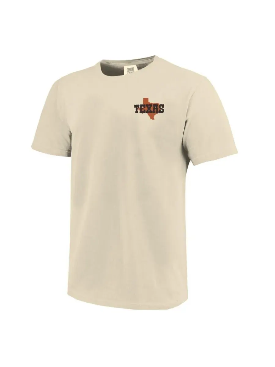 Мужская и женская футболка с изображением талисмана стадиона Texas Longhorns Hyper Local Stadium — изображение 2 из 3