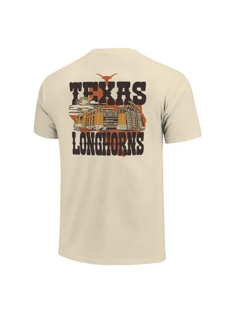 Мужская и женская футболка с изображением талисмана стадиона Texas Longhorns Hyper Local Stadium — изображение 3 из 3