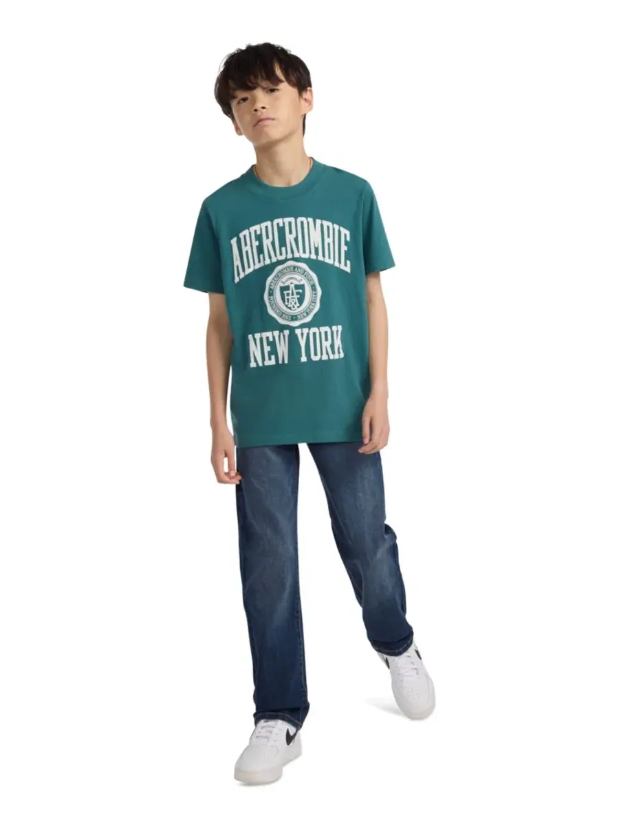Комплект из худи, футболки и джинсов с принтом World Champion Bike Tee abercrombie kids, For Real — изображение 2 из 12