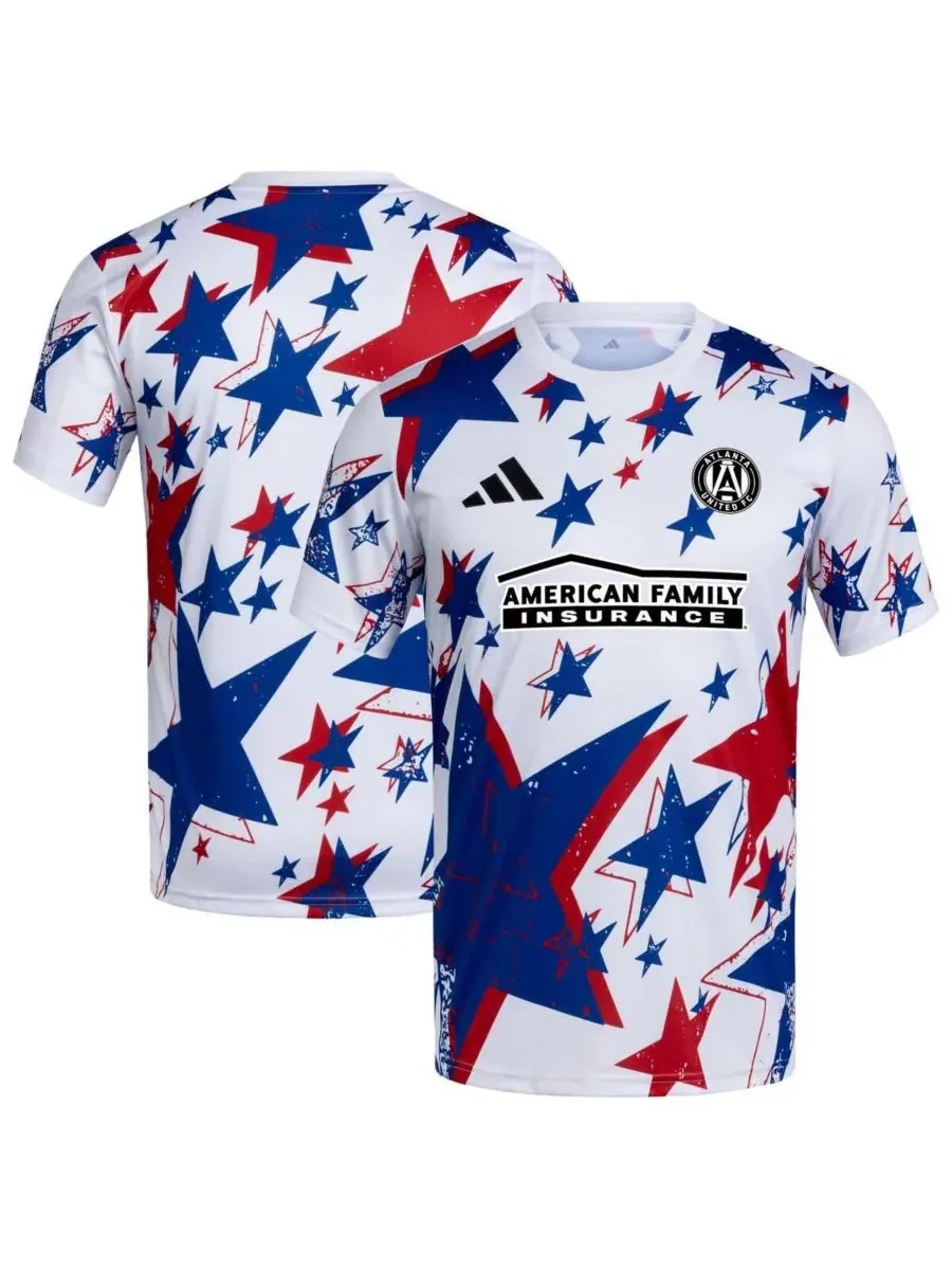 Предматчевая футболка с длинным рукавом Atlanta United FC 2026 Americana Pre-Match adidas