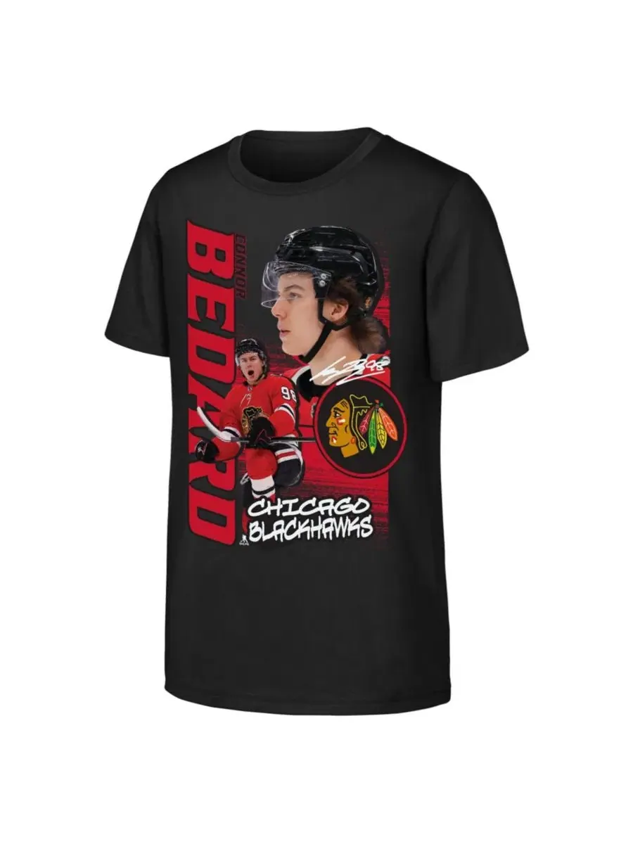 Футболка с коротким рукавом и принтом Connor Bedard Playmaker Outerstuff