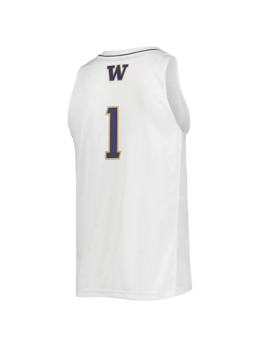 Мужская баскетбольная майка Washington Huskies Swingman 1 Adidas — изображение 5 из 5, черный