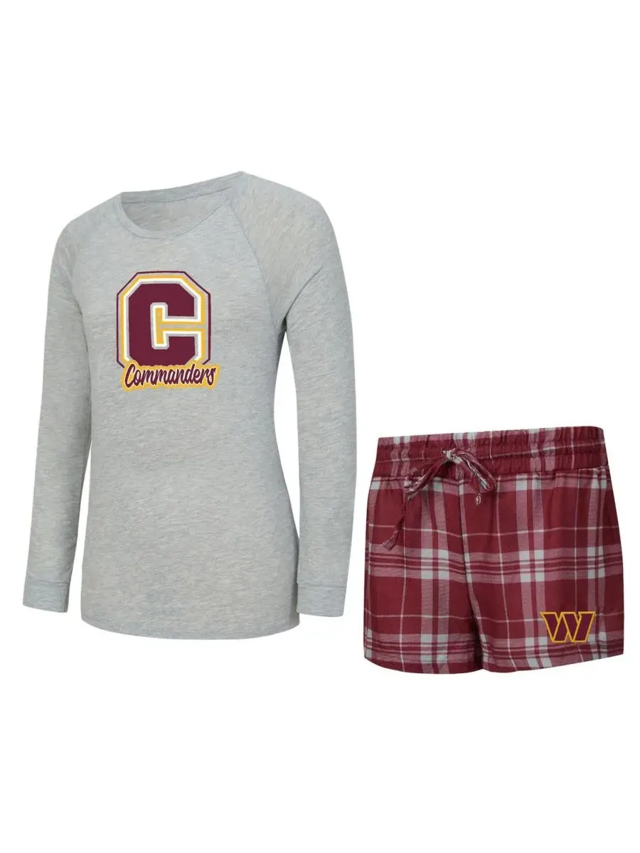 Комплект пижамы с длинным рукавом и шортами Regulate Plaid Concepts Sport