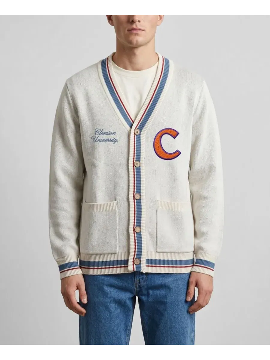 Кардиган на пуговицах с принтом, модель Americana Striped Full-Button Uscape Apparel