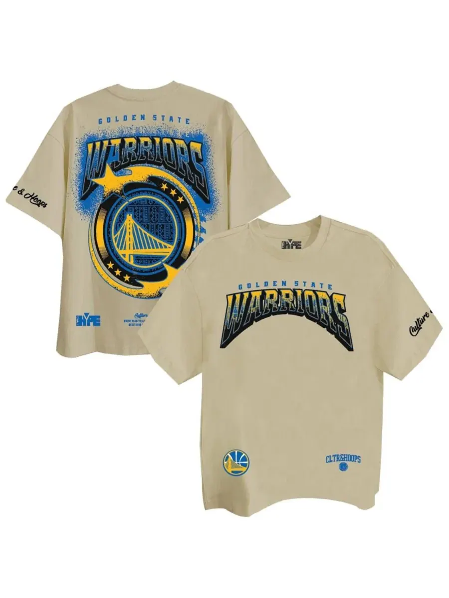 Футболка свободного кроя с принтом Golden State Warriors Drip Dime Elevated Two Hype