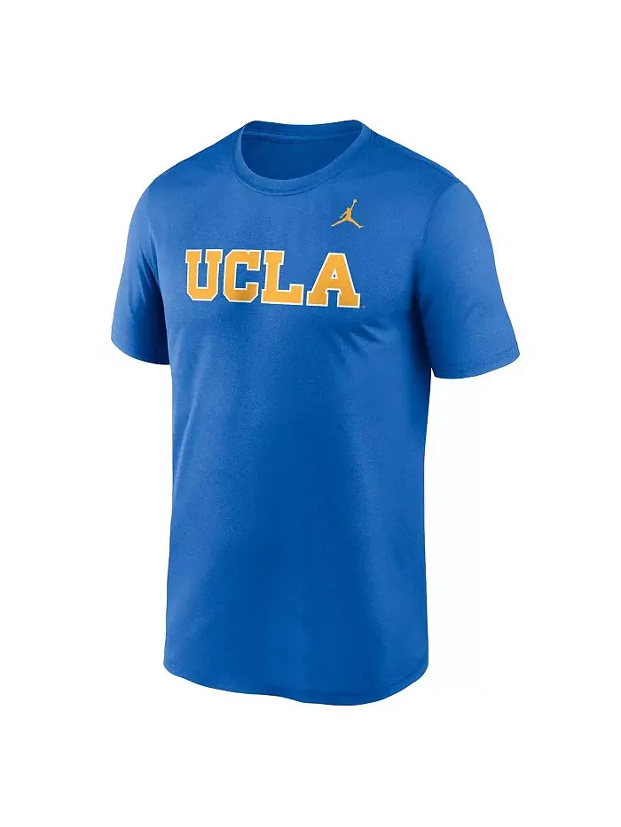 Мужская синяя футболка UCLA Bruins Primetime Legend Wordmark Jordan — изображение 2 из 3