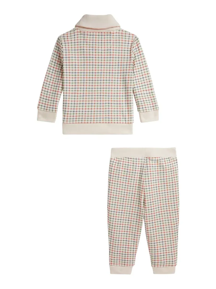 Комплект из пуловера и штанов для малышей с принтом Polo Ralph Lauren, Havenswood Tattersall — изображение 2 из 3