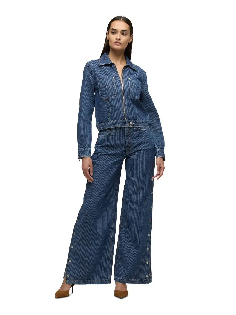 Джинсы с высокой посадкой и широкими штанинами James Hudson Jeans, Bedford Co — изображение 2 из 7