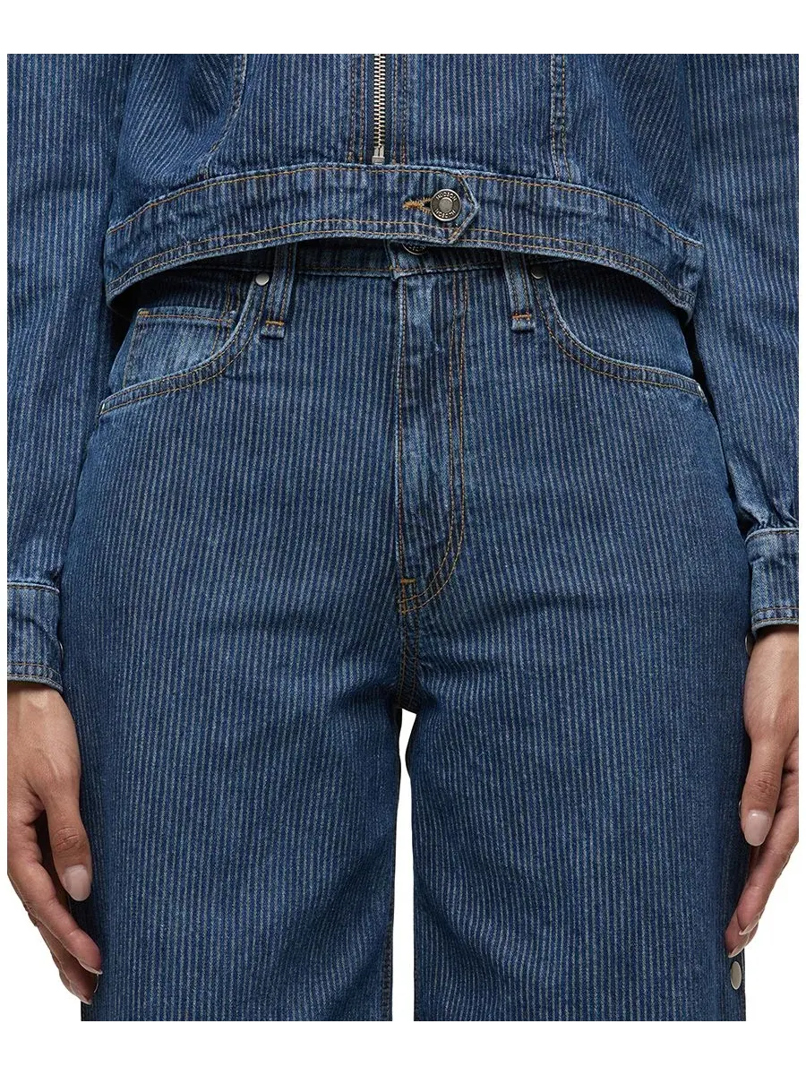 Джинсы с высокой посадкой и широкими штанинами James Hudson Jeans, Bedford Co — изображение 4 из 7