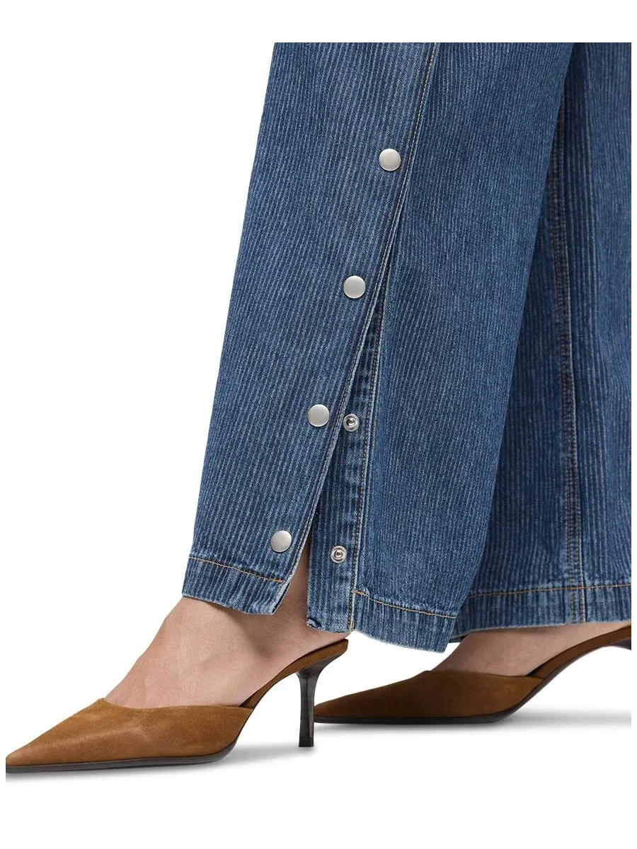 Джинсы с высокой посадкой и широкими штанинами James Hudson Jeans, Bedford Co — изображение 6 из 7
