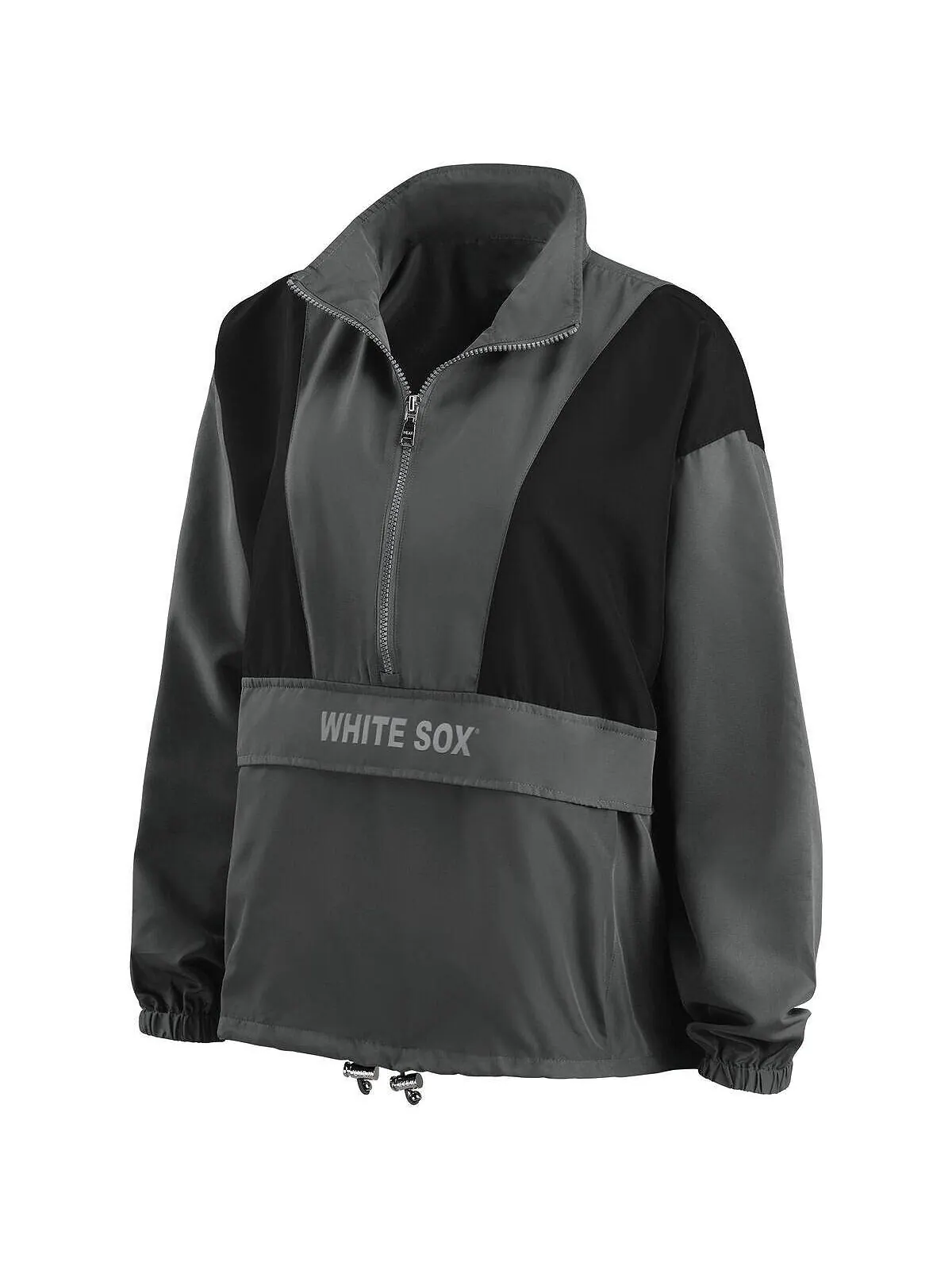 Женская складная куртка с молнией до половины длины Chicago White Sox темно-серого цвета WEAR by — изображение 3 из 3