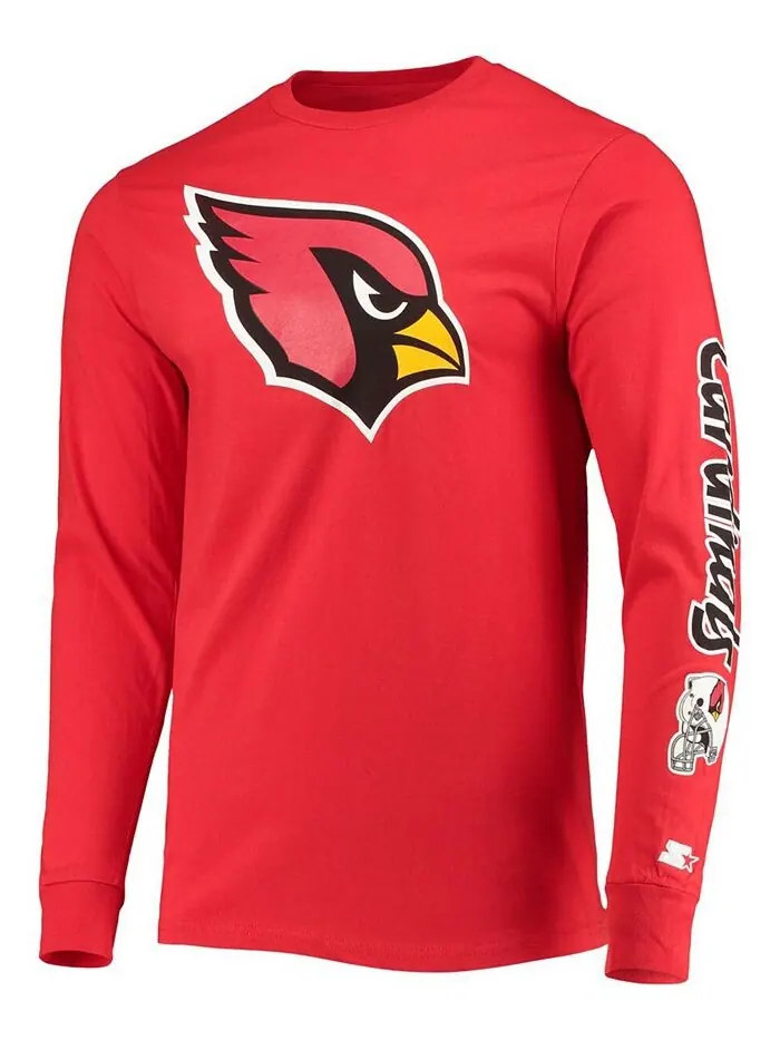 Мужская футболка с длинным рукавом Cardinal Arizona Cardinals Halftime Starter — изображение 3 из 3, красный