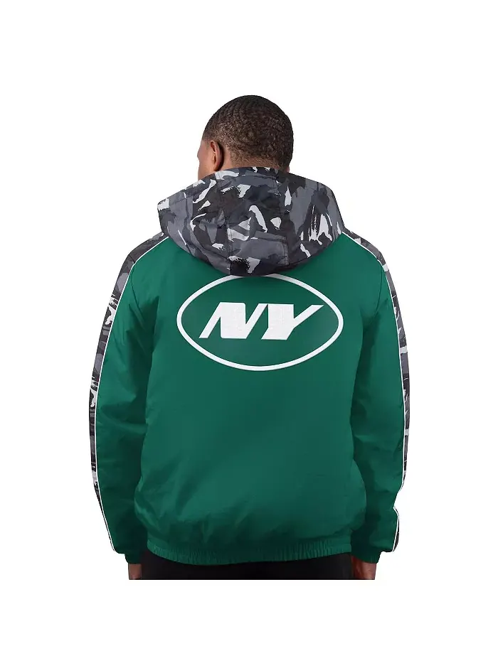Мужская зеленая куртка New York Jets Thursday Night Gridiron на молнии Starter — изображение 2 из 2