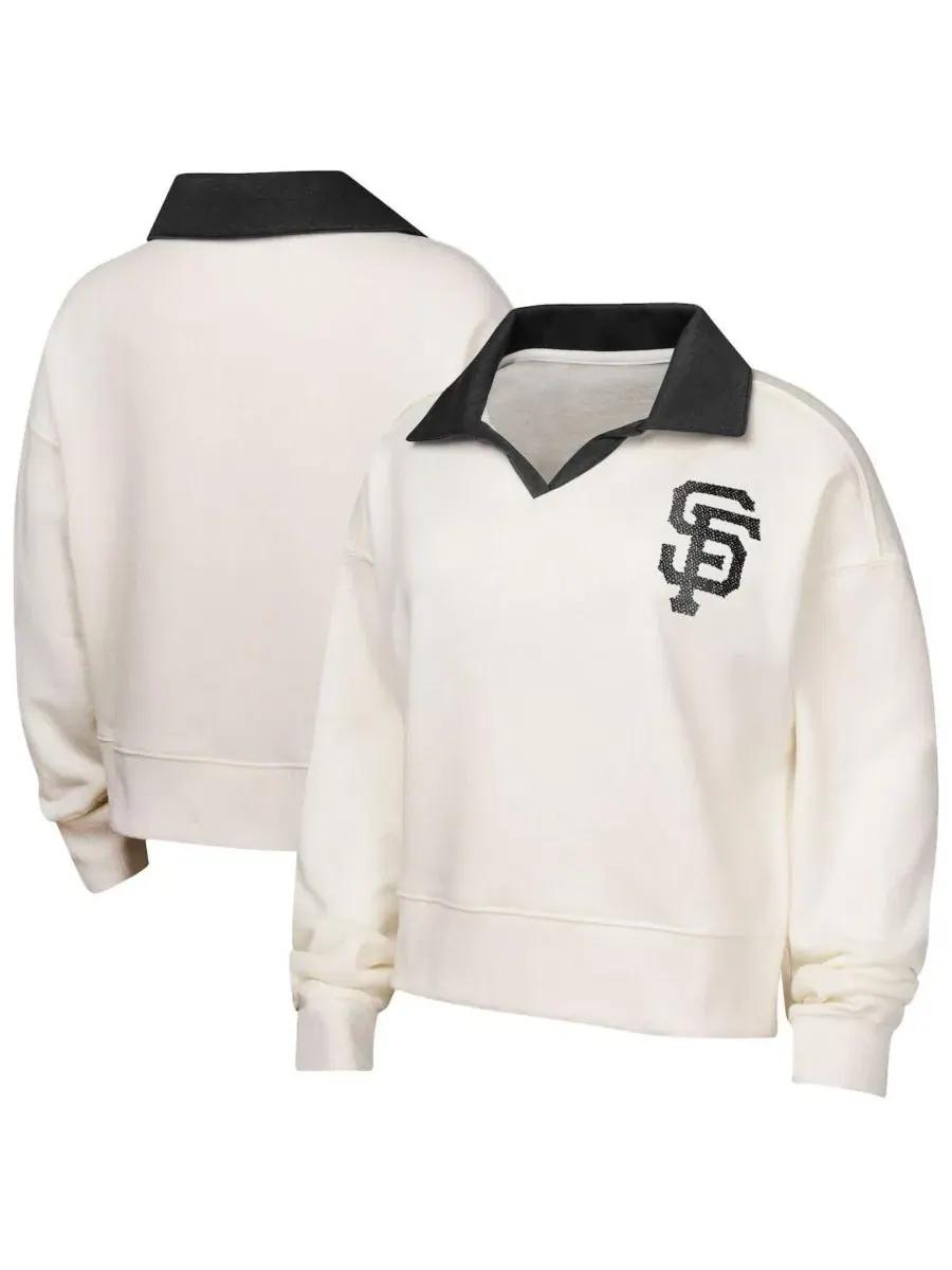 Детский свитшот Ballpark Hit Collared V-Neck Pullover Outerstuff