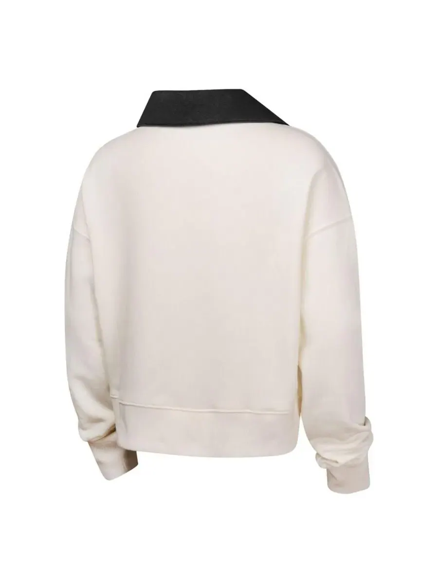 Детский свитшот Ballpark Hit Collared V-Neck Pullover Outerstuff — изображение 3 из 3, белый