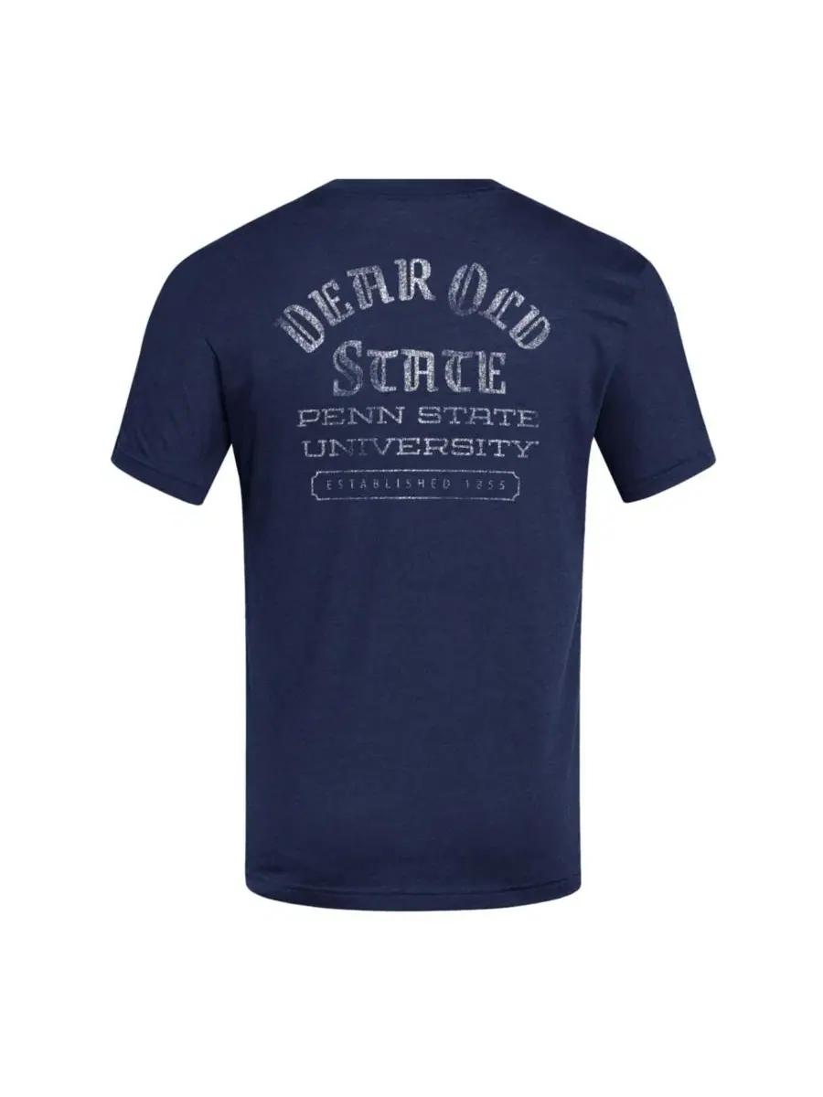 Футболка с коротким рукавом Penn State Nittany Lions Dear Old State Blend adidas — изображение 2 из 3, темно-синий