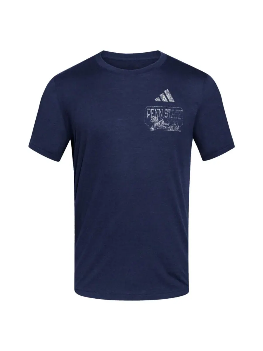 Футболка с коротким рукавом Penn State Nittany Lions Dear Old State Blend adidas — изображение 3 из 3, темно-синий