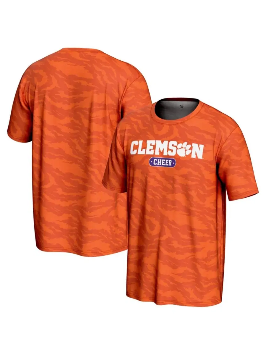 Футболка с принтом Clemson Tigers GameDay Greats Cheer — оранжевый