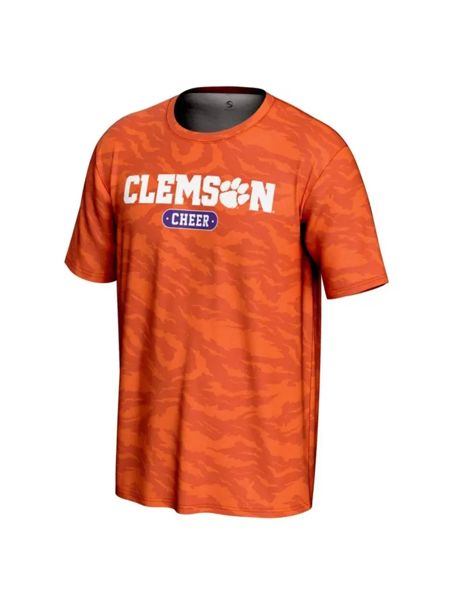 Футболка с принтом Clemson Tigers GameDay Greats Cheer — изображение 2 из 3, оранжевый