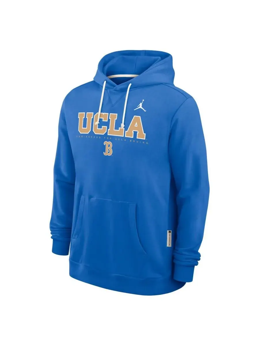 Jordan Мужская синяя толстовка UCLA Bruins 2025 Sideline Standard Issue Dri-FIT — изображение 4 из 5, синий