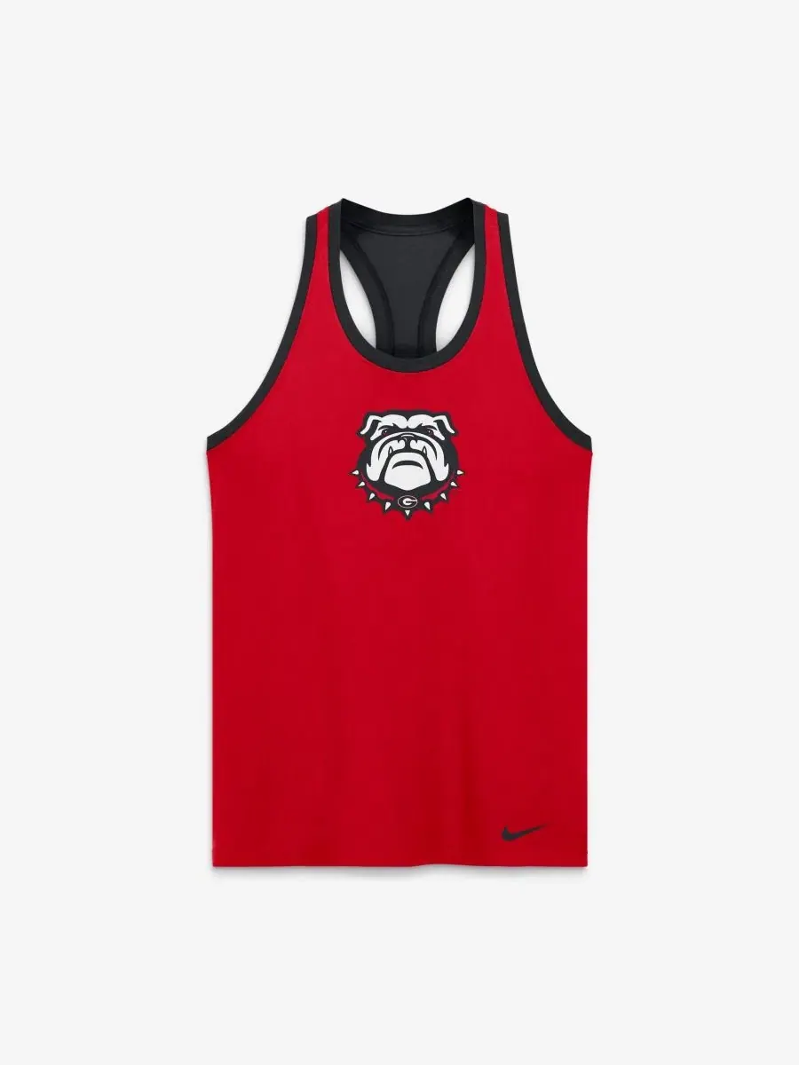 Женский топ-майка Nike Racerback Tank Top — изображение 2 из 4, красный черный