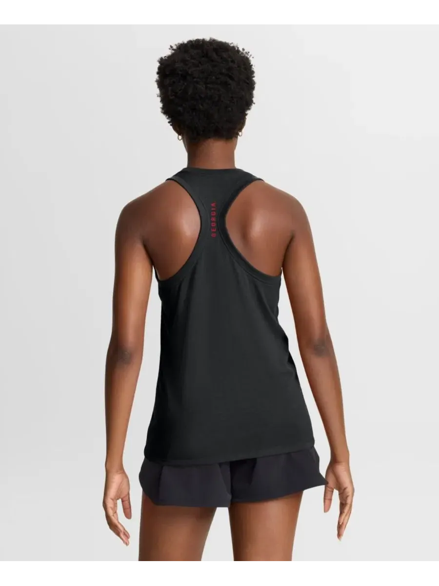 Женский топ-майка Nike Racerback Tank Top — изображение 4 из 4, красный черный