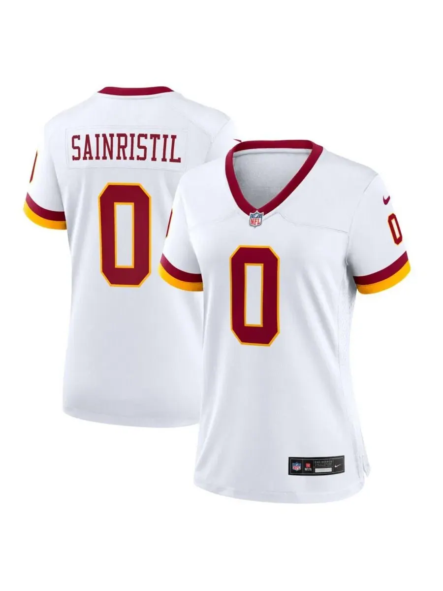 Женская футболка Nike с принтом, модель Mike Sainristil Game Super Bowl Era
