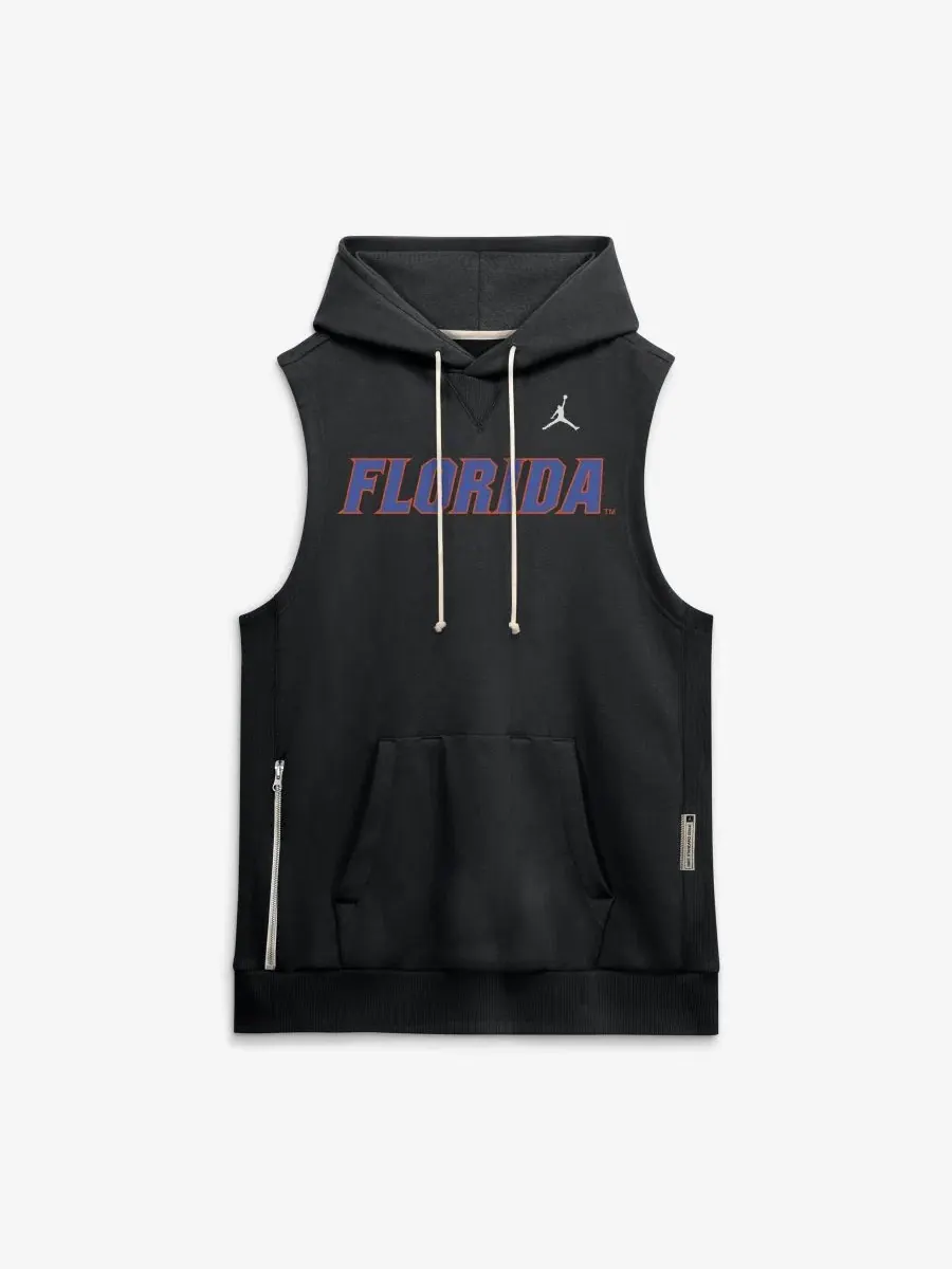 Безрукавка-худи с капюшоном Dri-FIT, модель Sideline Jordan — изображение 2 из 5, черный