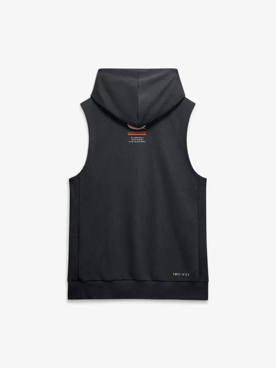 Безрукавка-худи с капюшоном Dri-FIT, модель Sideline Jordan — изображение 3 из 5, черный