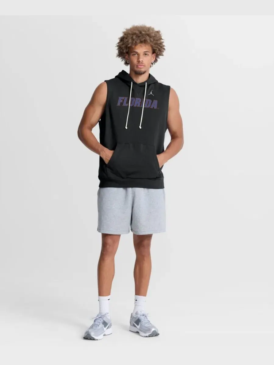 Безрукавка-худи с капюшоном Dri-FIT, модель Sideline Jordan — изображение 5 из 5, черный